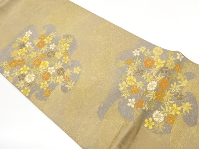 JAPANESE FUKURO OBI / WOVEN SAKURA